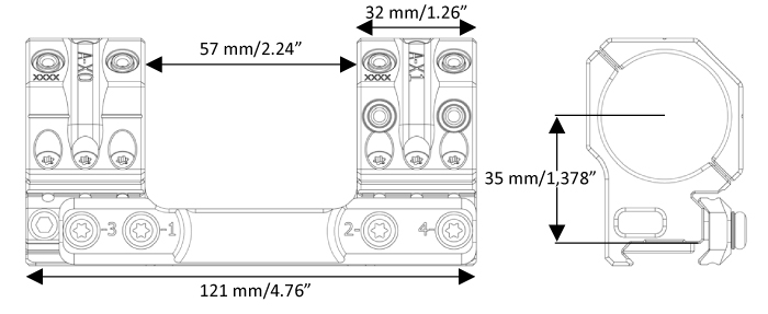 Схема кронштейна Spuhr ST-4701