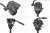 Видео голова жидкостная VT-20 с правым/левым рычагом (установка на штатив 3/8 или полусфера, вес 0,95 кг, длина рычага 260 мм  резьба 1/4" и 3/8”) — интернет-магазин «Комбат»