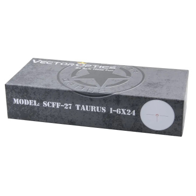 Фото  Taurus 1-6x24 FFP, сетка Tactical Dot Mil, 30 мм, тактические барабаны, азотозаполненный, с подсветкой (SCFF-27)