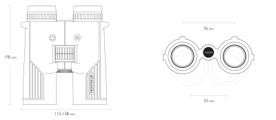 Бинокль-дальномер Frontier LRF 2300 10х42 (38615) — интернет-магазин «Комбат»