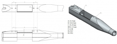 Планка Rusan Picatinny Sauer 100/101 (DIFF=2,5) 010-25-1 — интернет-магазин «Комбат»