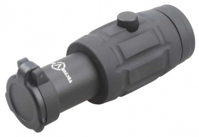 Увеличитель Vector Optics Maverick 5x26 Magnifier, 5x-кратное увеличение, Weaver, откидной, прорезиненый (SCMF-15) — интернет-магазин «Комбат»