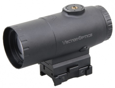 Увеличитель Vector Optics Paragon 5x30 Magnifier, 5x-кратное увеличение, Weaver, откидной, прорезиненый (SCMF-34) — интернет-магазин «Комбат»