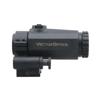 Увеличитель Vector Optics Maverick-III 3x22 Magnifier Mil, 3х-кратное увеличение, Weaver, откидной, прорезиненный, цвет черный (SCMF-31) — интернет-магазин «Комбат»