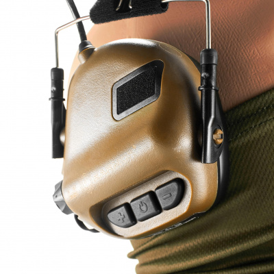 Наушники активные EARMOR M31 MOD3-TN (tan)  (шумодавление активный - 84ДБ/пассивный - 22ДБ) — интернет-магазин «Комбат»
