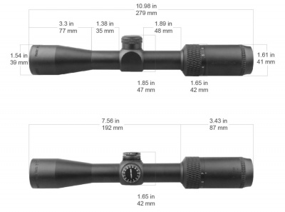 Фото  Matiz 2-7x32, сетка  MOA, 25,4 мм, азотозаполненный, без подсветки (SCOM-33)