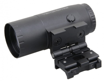 Увеличитель Vector Optics Paragon 5x30 Magnifier, 5x-кратное увеличение, Weaver, откидной, прорезиненый (SCMF-34) — интернет-магазин «Комбат»