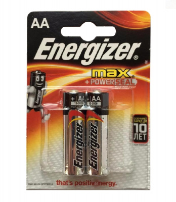 Элемент питания Energizer MAX LR06 (AA) BL2 - уп. 2шт — интернет-магазин «Комбат»