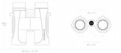 Endurance ED 10x32 Binocular (Green) (36203)  низкодисперсионное стекло, призма BAK-4 с фазовой коррекцией,WP водонепроницаемый — интернет-магазин «Комбат»