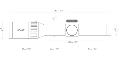 Фото  Оптический прицел Hawke Endurance 30 WA 1-4×24 L4A Dot (16300)