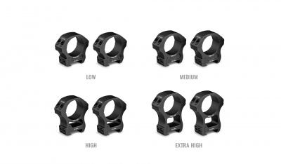 Кольца Vortex Pro Ring 30mm (высокие) матовые 2 винта (PR30-H) — интернет-магазин «Комбат»