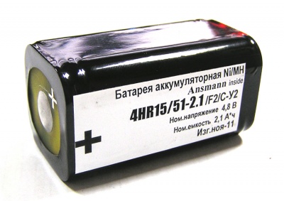 Аккумулятор для ФО 4HR15/51-2.1/F2/С-У2 4.8В — интернет-магазин «Комбат»