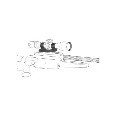 Кронштейн-моноблок Vector Optics D34mm 0MOA с выносом, на Weaver, 6 винтов, высокий, H40мм (XASR-3014) — интернет-магазин «Комбат»