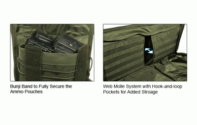Тактическая сумка Leapers UTG Combat Operation 34" RC Series Gun Case, OD Green PVC-RC34G — интернет-магазин «Комбат»