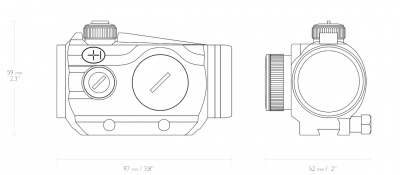 Коллиматорный прицел Hawke RD 1x30 (9-11 мм) 3MOA (12107) — интернет-магазин «Комбат»