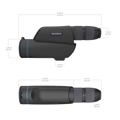 Труба зрительная Vector Optics Continental 20-60x80 ED (SCSS-03) с сеткой — интернет-магазин «Комбат»