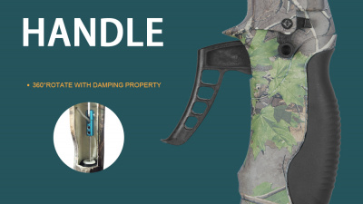 Опора для оружия FIERYDEER 3ноги (тринога) Gen.5 камуфляжный, высота до 1.8м, поворот основания на 360º — интернет-магазин «Комбат»