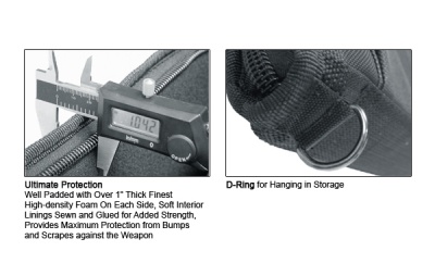 Тактическая сумка-чехол для переноски оружия Leapers Deluxe PVC-DC34В-A 34''x12'' черная — интернет-магазин «Комбат»