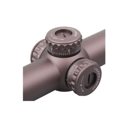 Фото  Continental X6 1-6x24 Tactical, 30 мм, сетка BDC VEC, цвет FDE (темная земля), тактические барабаны, азотозаполненный,подсветка красным  (SCOC-34)