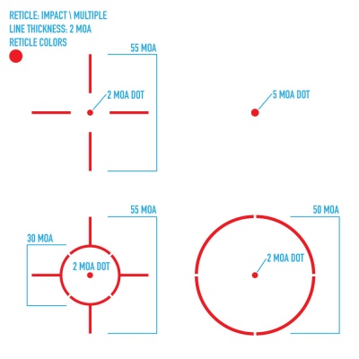 Коллиматорный прицел Firefield Impact XL Reflex Sight, крепление Weaver (FF26024) — интернет-магазин «Комбат»
