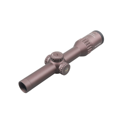 Фото  Continental X6 1-6x24 Tactical, 30 мм, сетка BDC VEC, цвет FDE (темная земля), тактические барабаны, азотозаполненный,подсветка красным  (SCOC-34)