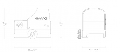 Коллиматорный прицел HAWKE Reflex Red Dot Sight – Digital Control (5MOA)(12131) — интернет-магазин «Комбат»