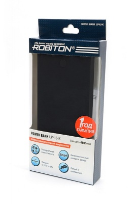 Аккумулятор ROBITON POWER BANK Li4.5-K 4500мАч BL1 732-979 — интернет-магазин «Комбат»