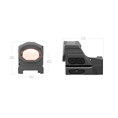 Коллиматорный прицел  Vector Optics FRENZY-X 1x19x26 MPS (SCRD-SM64) — интернет-магазин «Комбат»