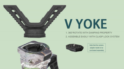 Опора для оружия FIERYDEER 3ноги (тринога) Gen.5 камуфляжный, высота до 1.8м, поворот основания на 360º — интернет-магазин «Комбат»