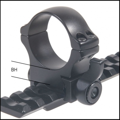 Быстросъемные кольца Recknagel на weaver кольца D34 мм, BH 12 мм (57534-1201) средние на рычаге — интернет-магазин «Комбат»