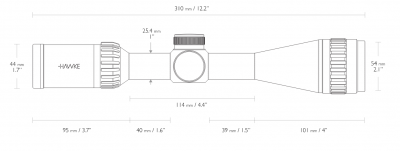 Фото  Оптический прицел Hawke Panorama 3-9×40 10× ½ Mil Dot (15110)