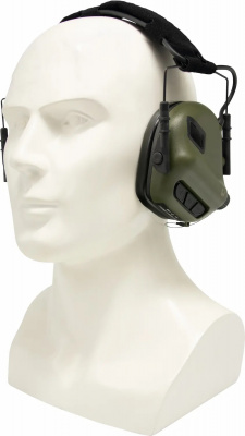 Тактические наушники EARMOR M31N MARK3-FG (FOLLIAGE GREEN)  (нейлоновое оголовье под шлем, шумодавление активный - 84ДБ/пассивный - 22ДБ) — интернет-магазин «Комбат»