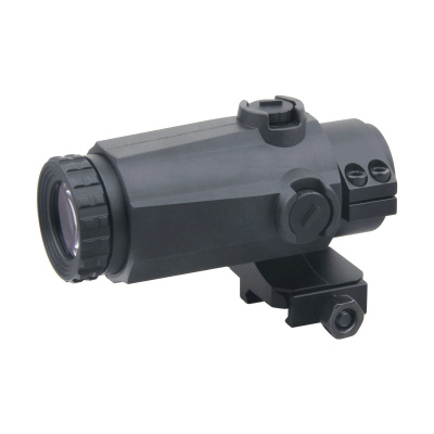 Увеличитель Vector Optics Maverick-III 3x22 Magnifier Mil, 3х-кратное увеличение, Weaver, откидной, прорезиненный, цвет черный (SCMF-31) — интернет-магазин «Комбат»