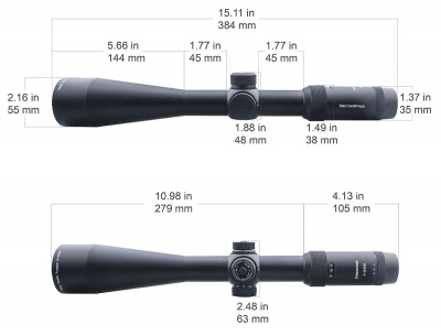 Фото  Оптический прицел Vector Optics Forester 3-15x50, сетка L4a, 30 мм, азотозаполненный, с подсветкой (SCOM-16P)