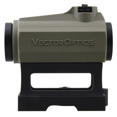 Коллиматорный прицел  Vector Optics MAVERICK 1x22 SOP 3МОА,закрытый, быстросъёмный на Weaver, резиновое покрытие, цвет FDE (SCRD-39) — интернет-магазин «Комбат»